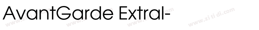 AvantGarde Extral字体转换